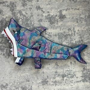 Thrills & Chills Collection Shark Halloween Costume for Dog Iridescent Mermaid L